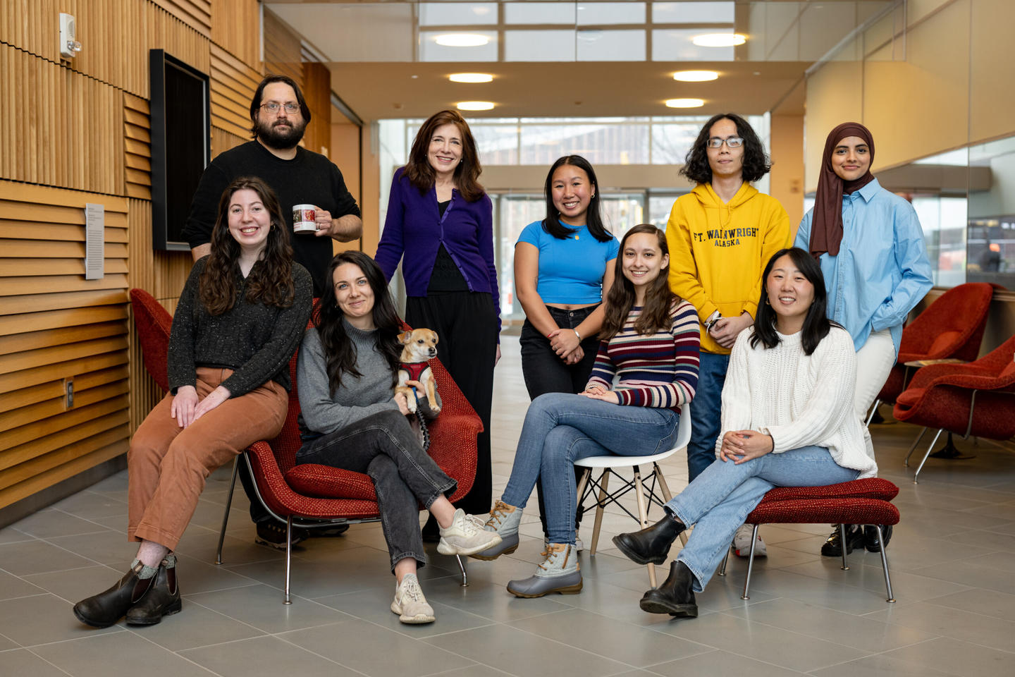 Adele Goldberg and her lab team